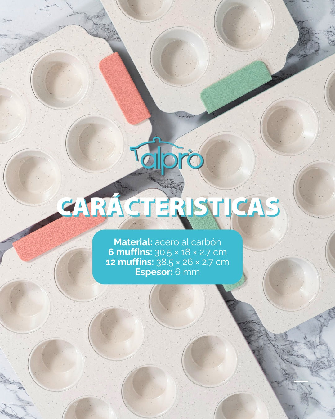 MOLDE DE 6 MUFFINS