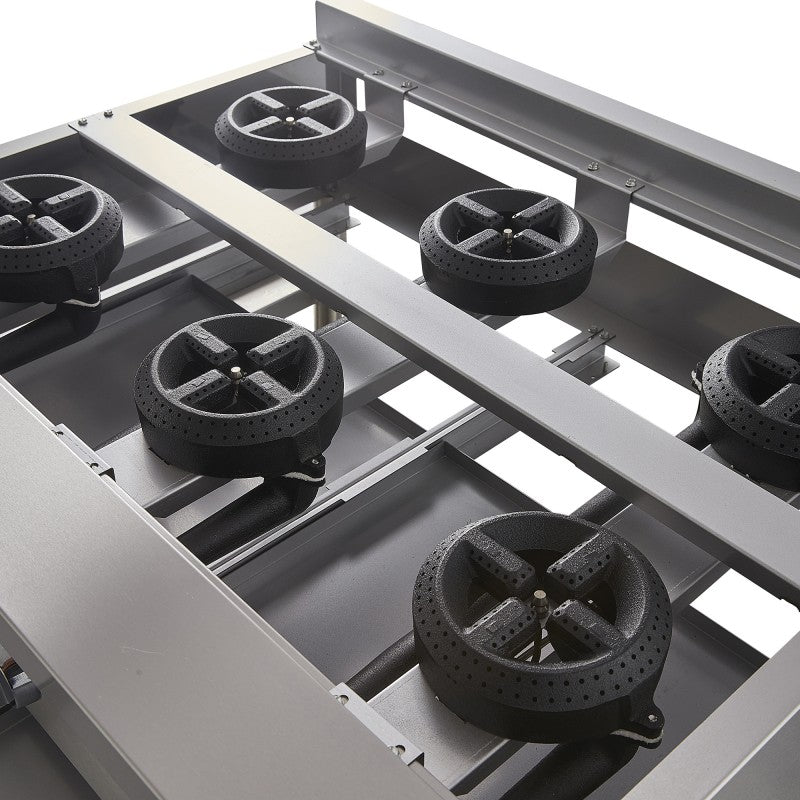 PARRILLA A GAS 6 QUEMADORES | PAT-6QG