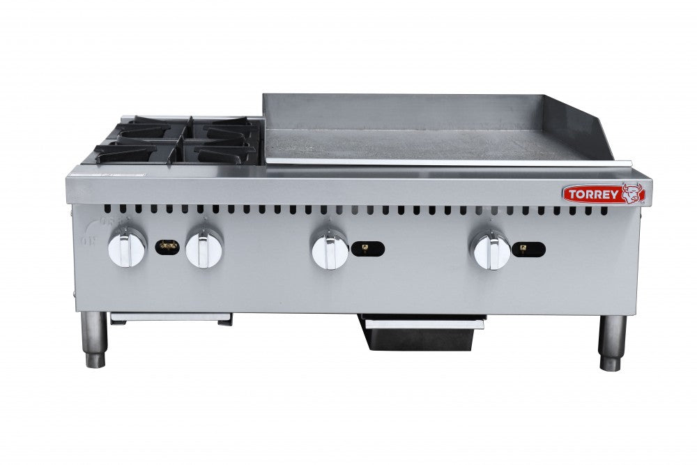 PLANCHA Y PARRILLA 2 QUEMADORES MIX PLPA-2Q