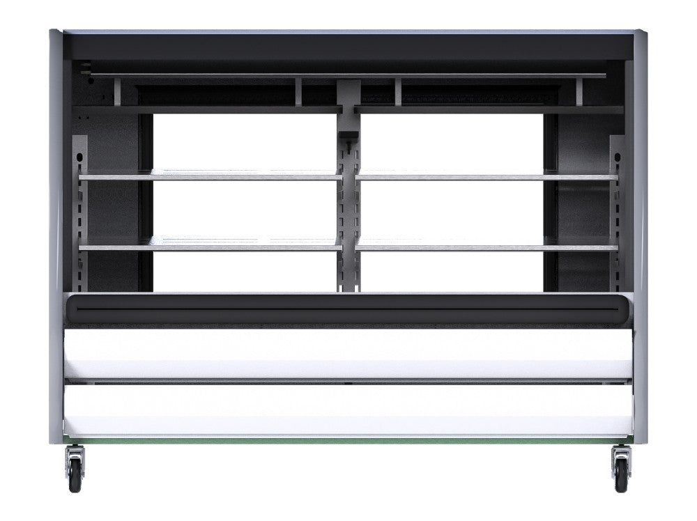 VITRINA EXHIBIDORA SIN CRISTALES LATERALES TEM150N LS