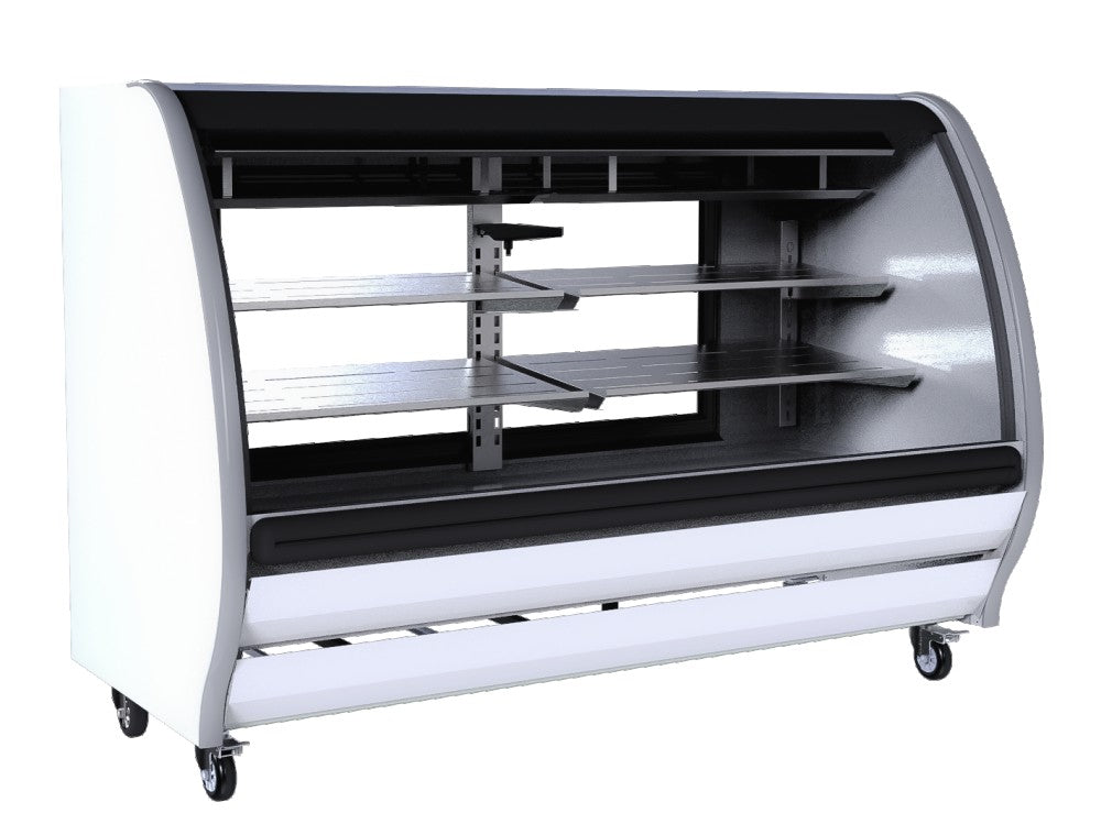 VITRINA EXHIBIDORA SIN CRISTALES LATERALES TEM200N LS