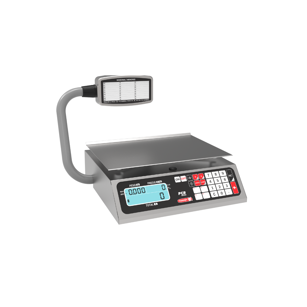 BÁSCULA PESO-PRECIO-TOTAL 40 KG | PCR40T-N