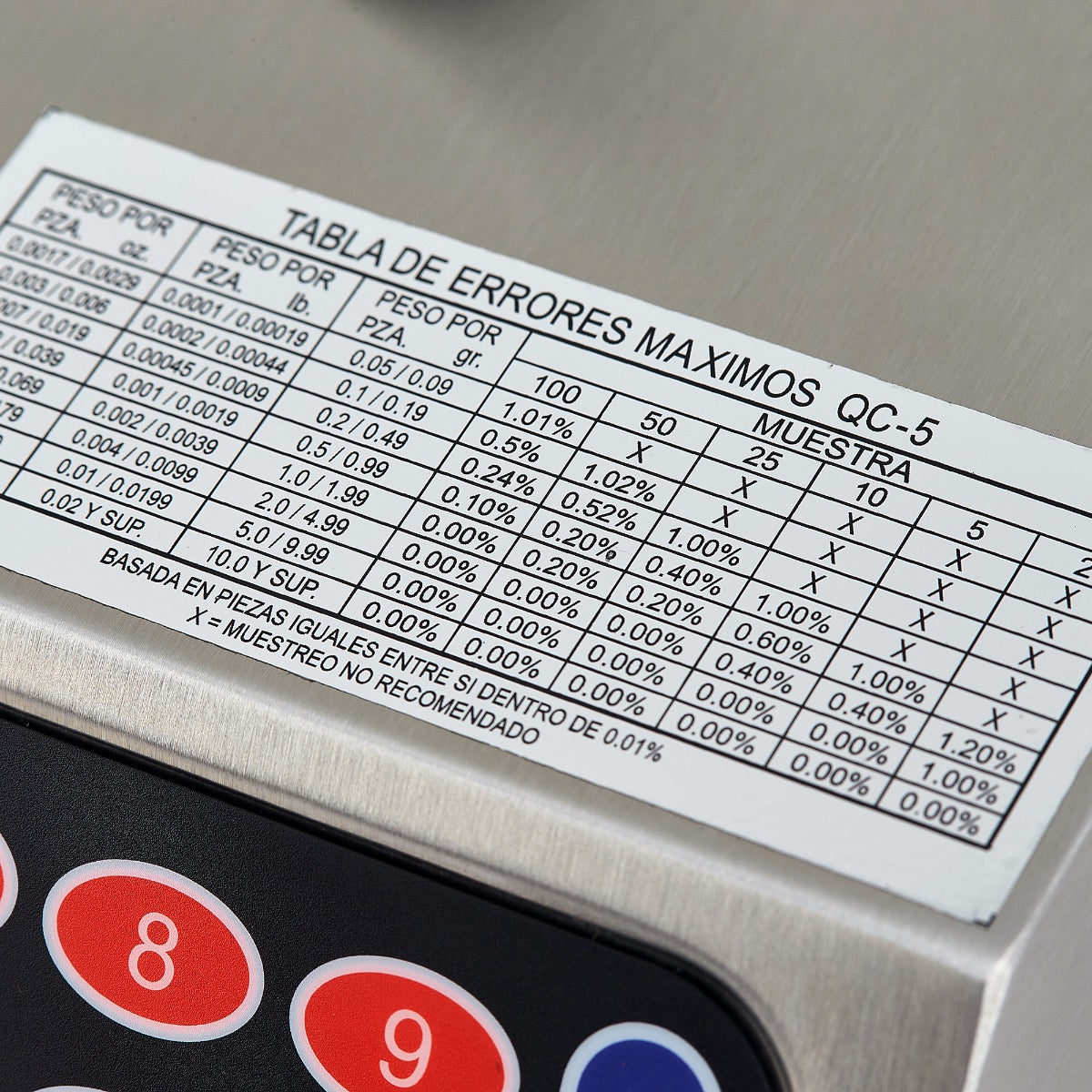 BÁSCULA CONTADORA 5 KG | QC-5