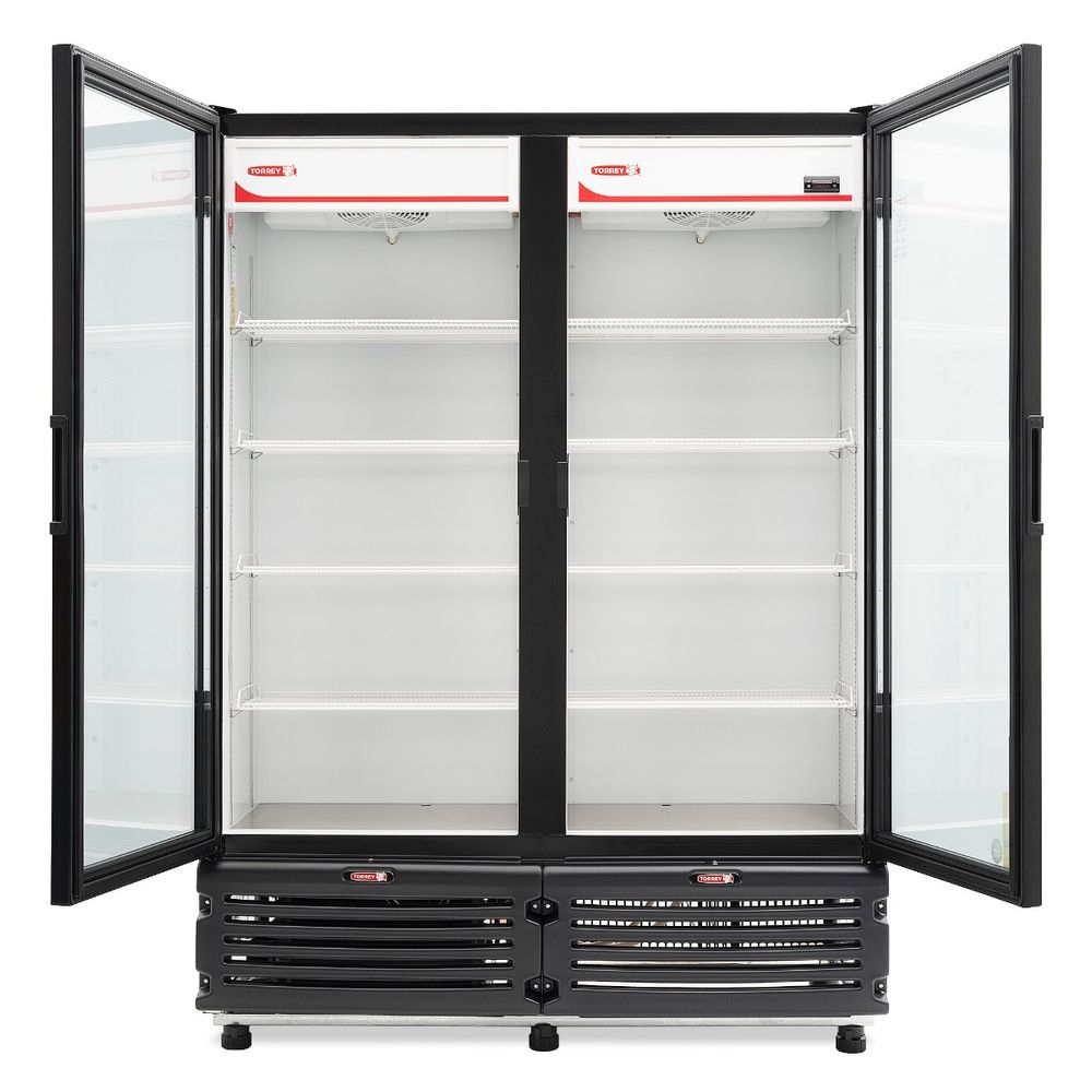 REFRIGERADOR VERTICAL EXHIBIDOR 42 PIES NEGRO | TVC42