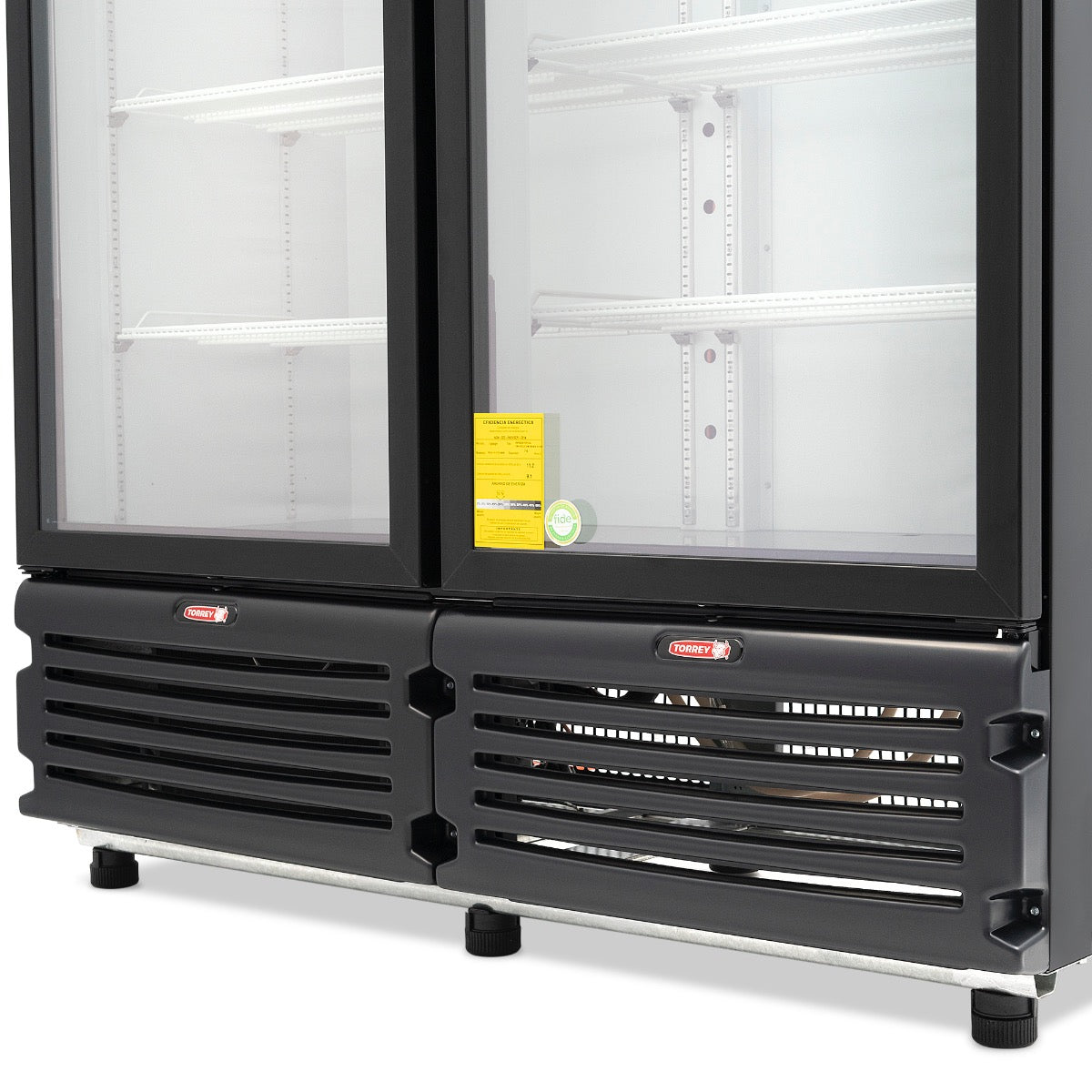 REFRIGERADOR VERTICAL EXHIBIDOR 42 PIES NEGRO | TVC42