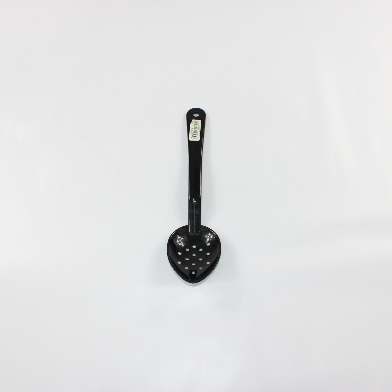 CUCHARA POLICARBONATO 11" PERFORADA NEGRA