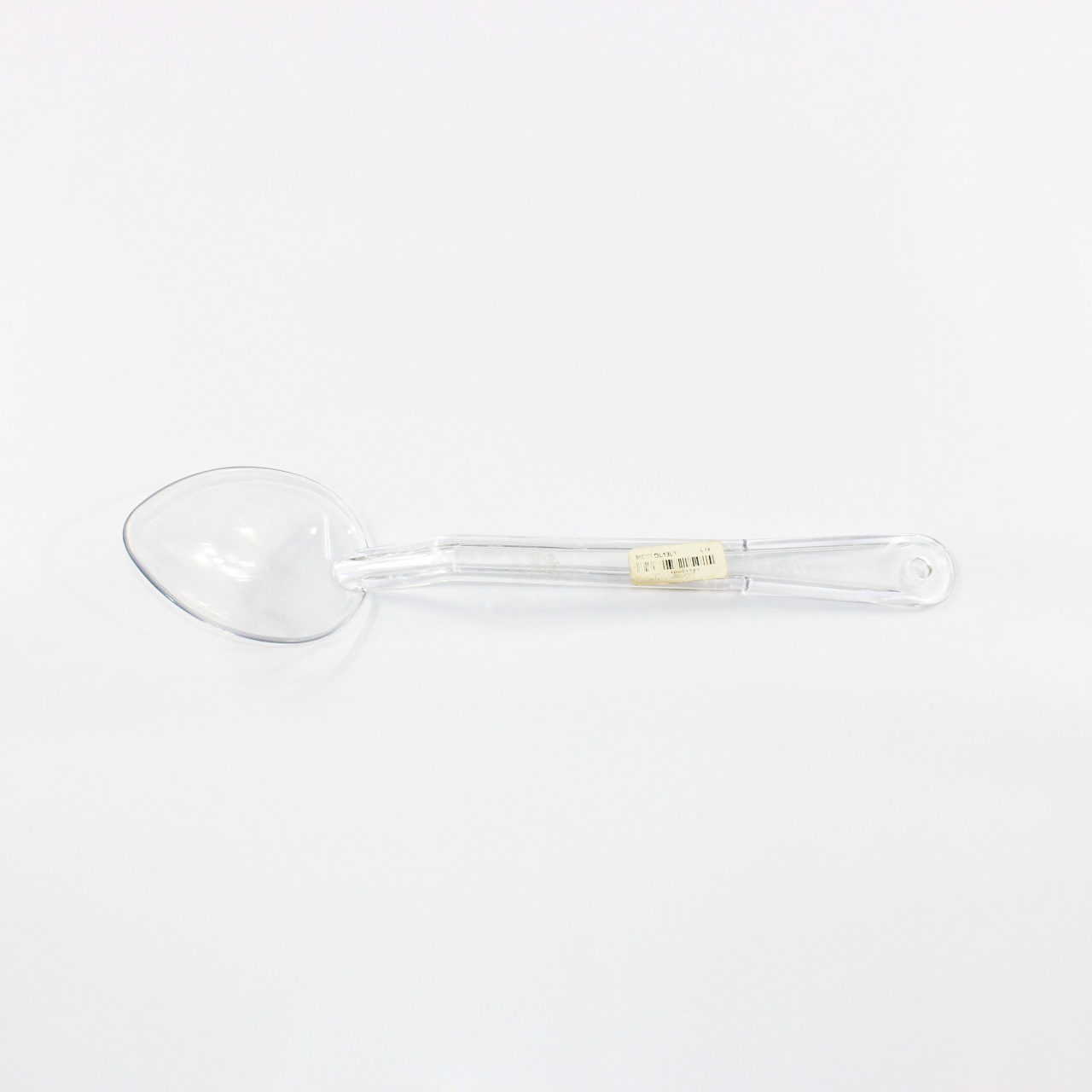 CUCHARA POLICARBONATO 13" LISA TRANSPARENTE