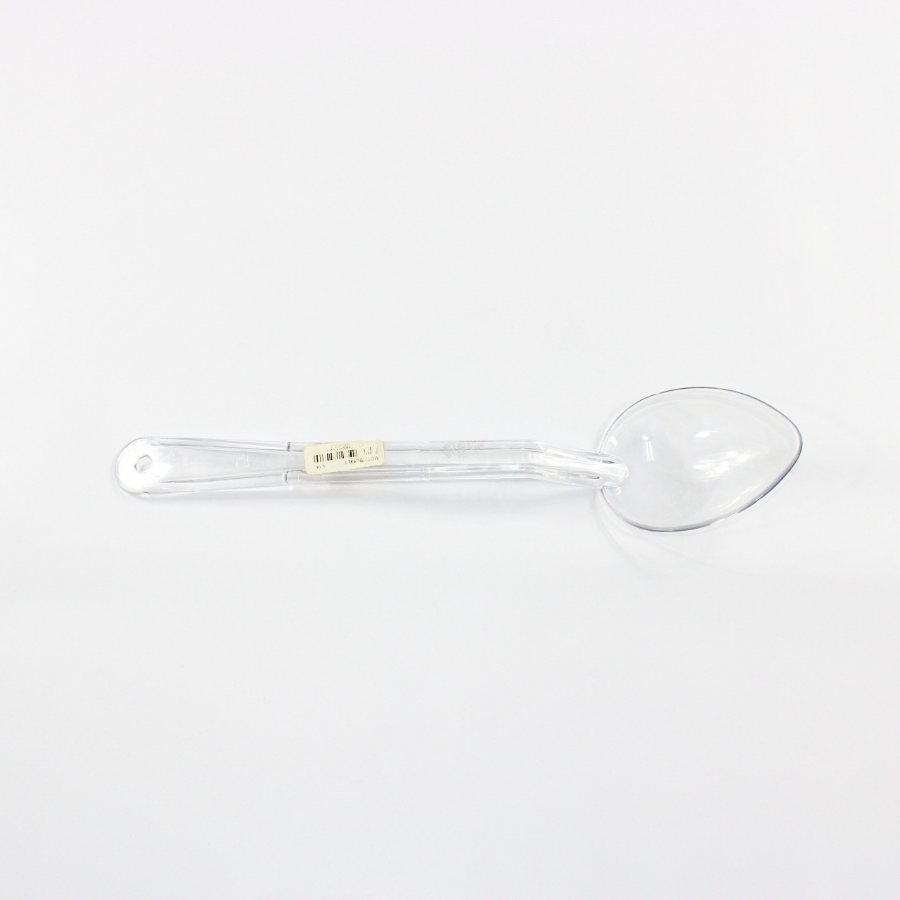 CUCHARA POLICARBONATO 13" LISA TRANSPARENTE