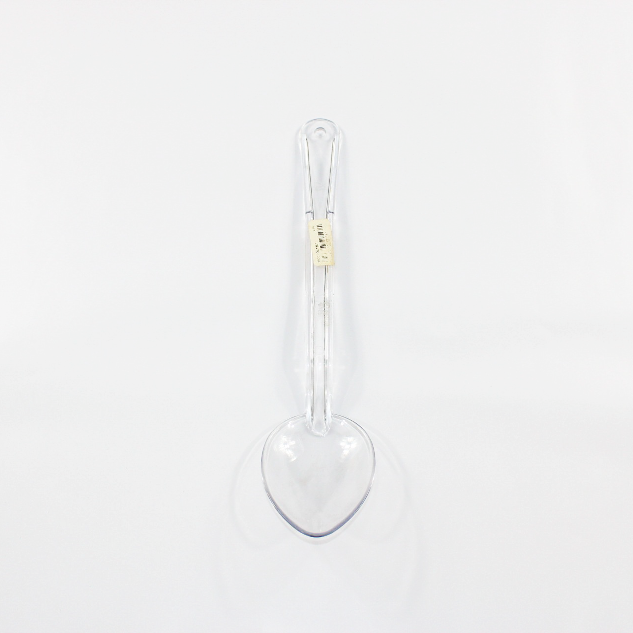 CUCHARA POLICARBONATO 13" LISA TRANSPARENTE