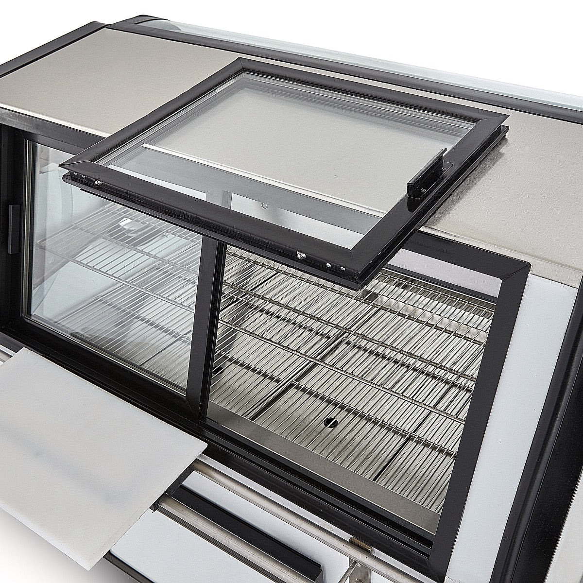 VITRINA TRAMO CARNICERO EN ACERO INOXIDABLE | TEC130-AI