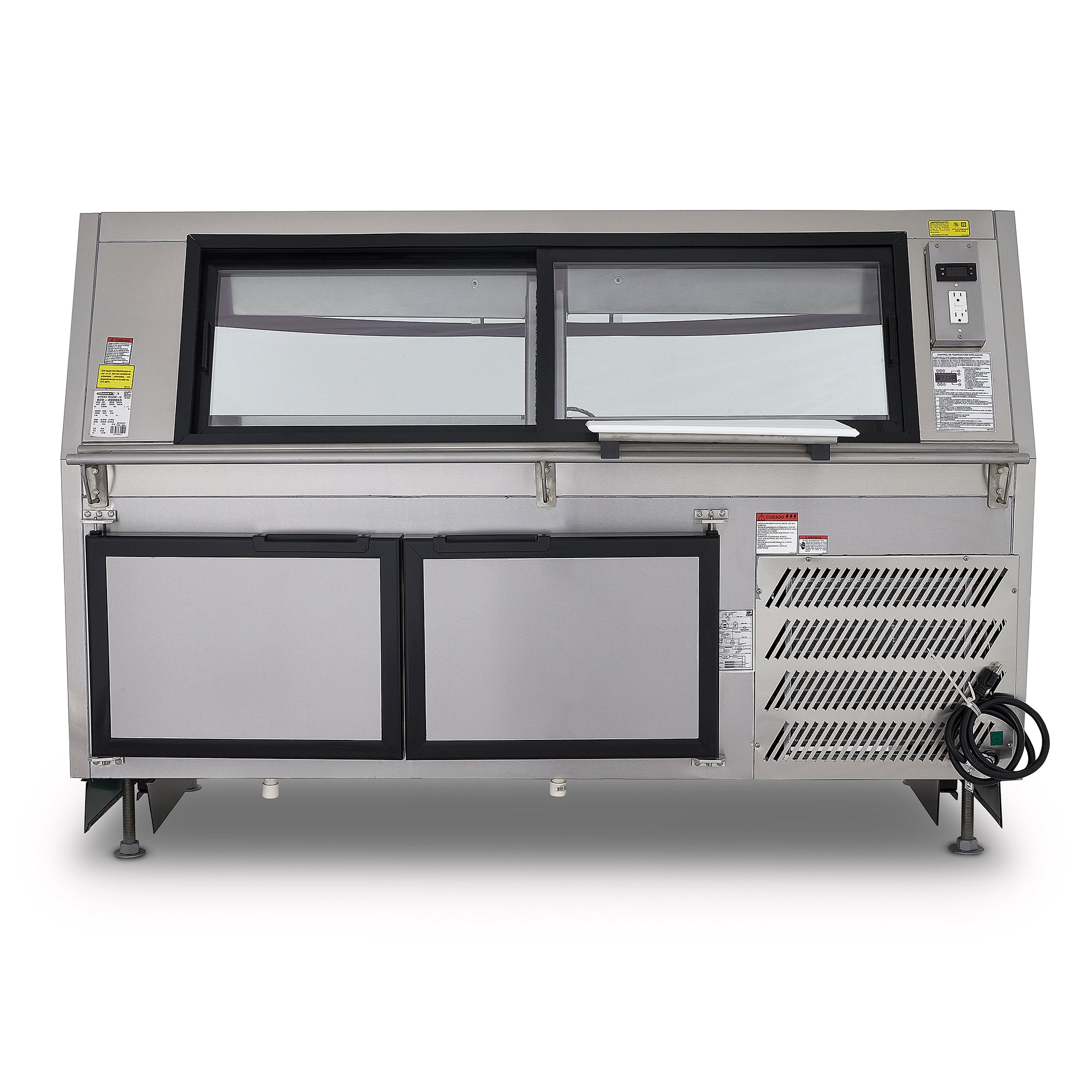 VITRINA CARNICERA EN ACERO INOXIDABLE | VCA200-AI