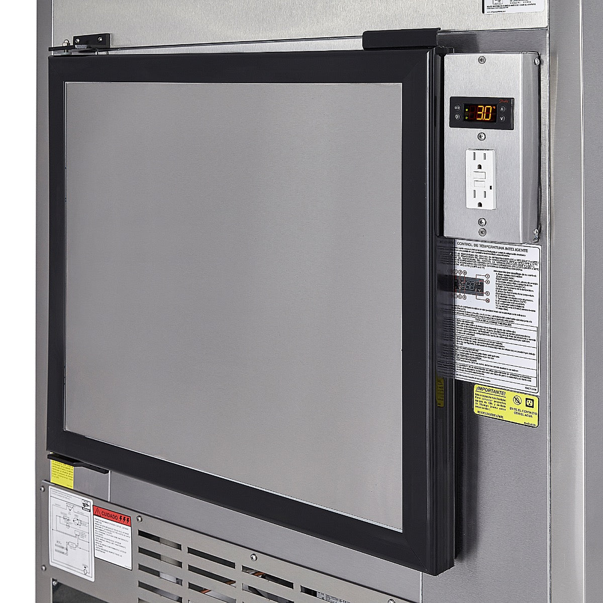 VITRINA EXHIBIDORA EN ACERO INOXIDABLE | DRD3-AI