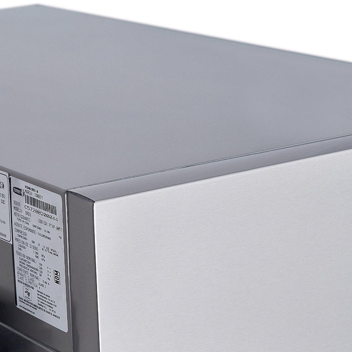 VITRINA EXHIBIDORA EN ACERO INOXIDABLE | DRD3-AI