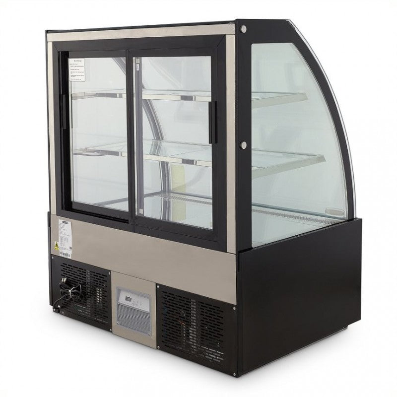 VITRINA REFRIGERADA FULL GLASS 120CM CURVA | VFG-120C