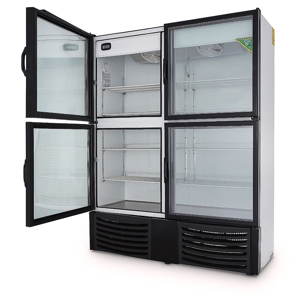 REFRIGERADOR VERTICAL EXHIBIDOR 42 PIES Y 4 PUERTAS | VRD42-4P